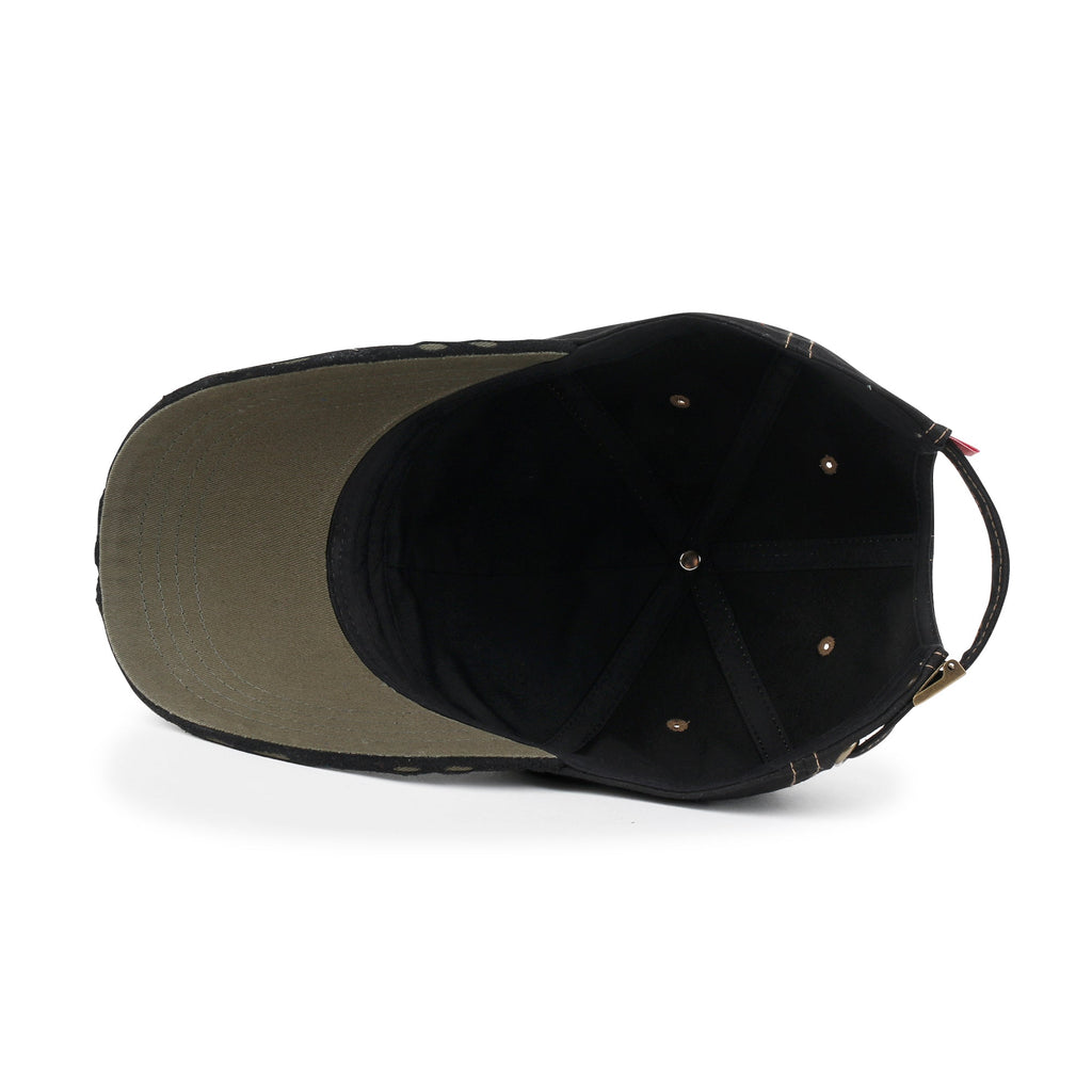 Cotton Crown Strapback Trucker Hat Faux Suede Brim Baseball Cap