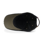 Cotton Crown Strapback Trucker Hat Faux Suede Brim Baseball Cap