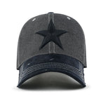 Star Embroidery Cotton Denim Trucker Hat Faux Suede Brim Baseball Cap