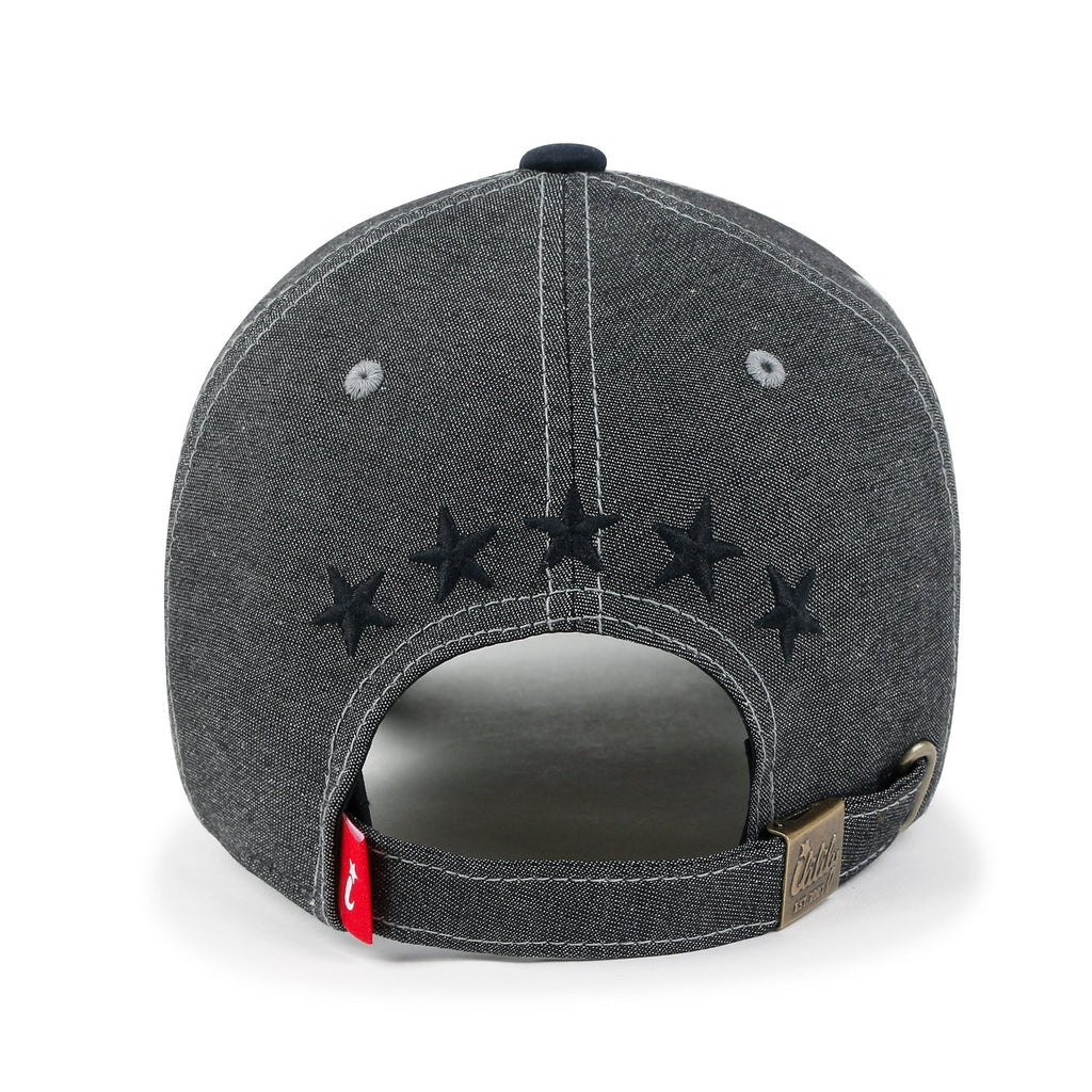 Star Embroidery Cotton Denim Trucker Hat Faux Suede Brim Baseball Cap