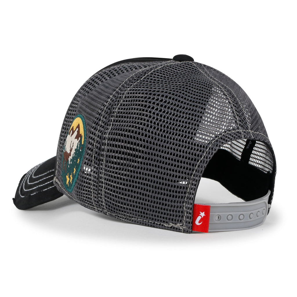 PREMIUM Adventure Patch Structured Trucker Hat Distressed Baseball Cap