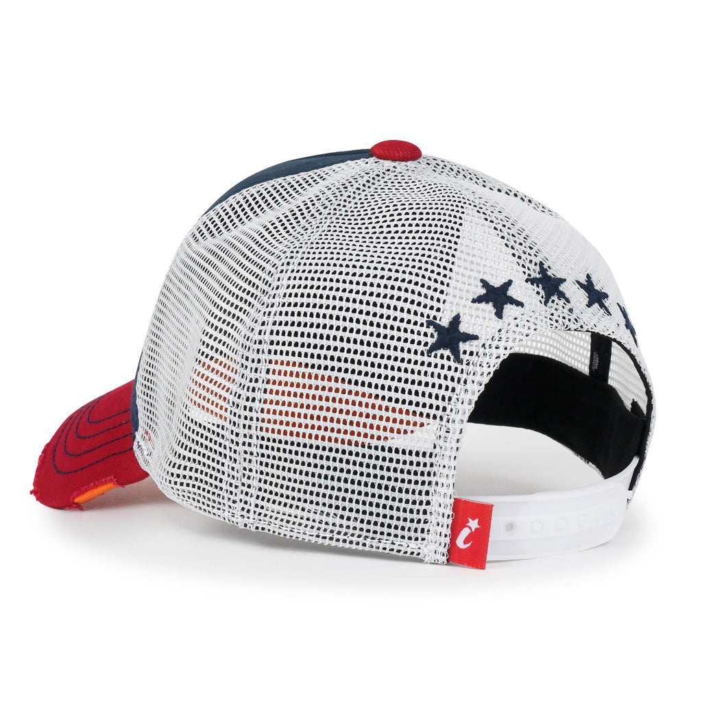 Premium Star Embroidery Structured Crown Vintage Trucker Hat