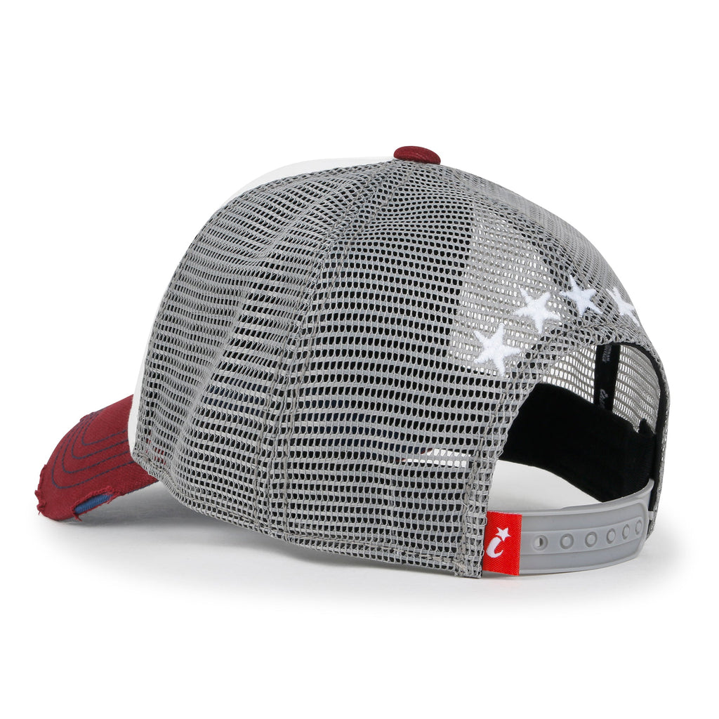 Premium Star Embroidery Structured Crown Vintage Trucker Hat