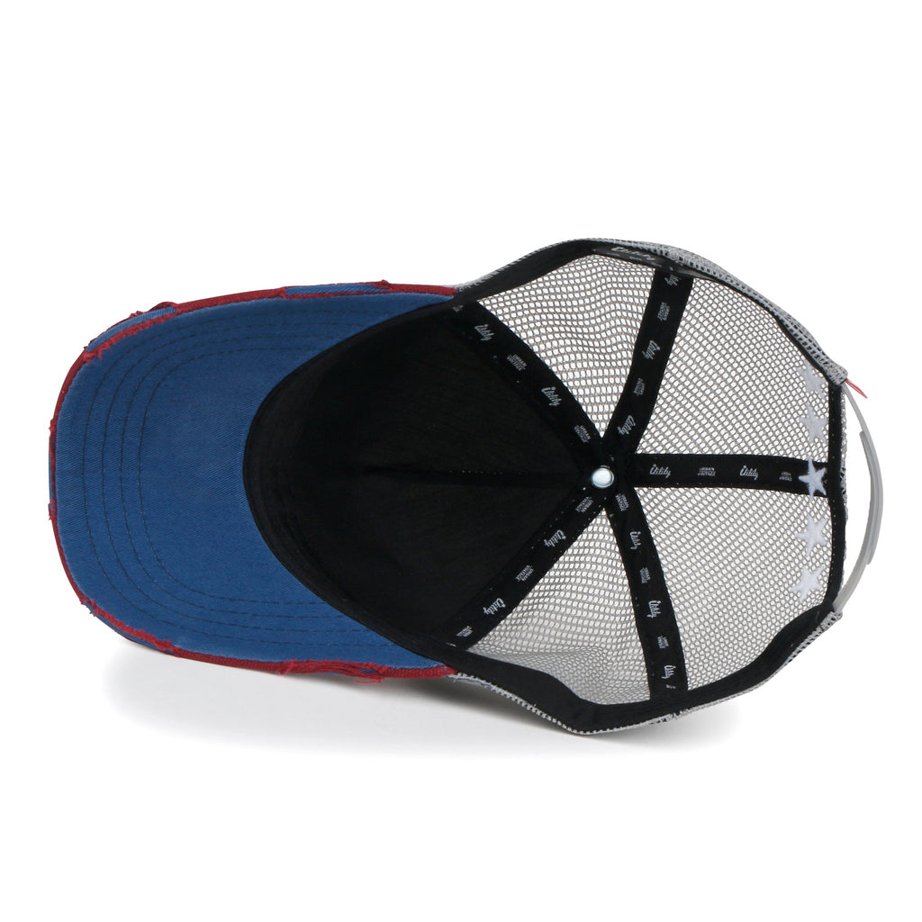 Premium Star Embroidery Structured Crown Vintage Trucker Hat
