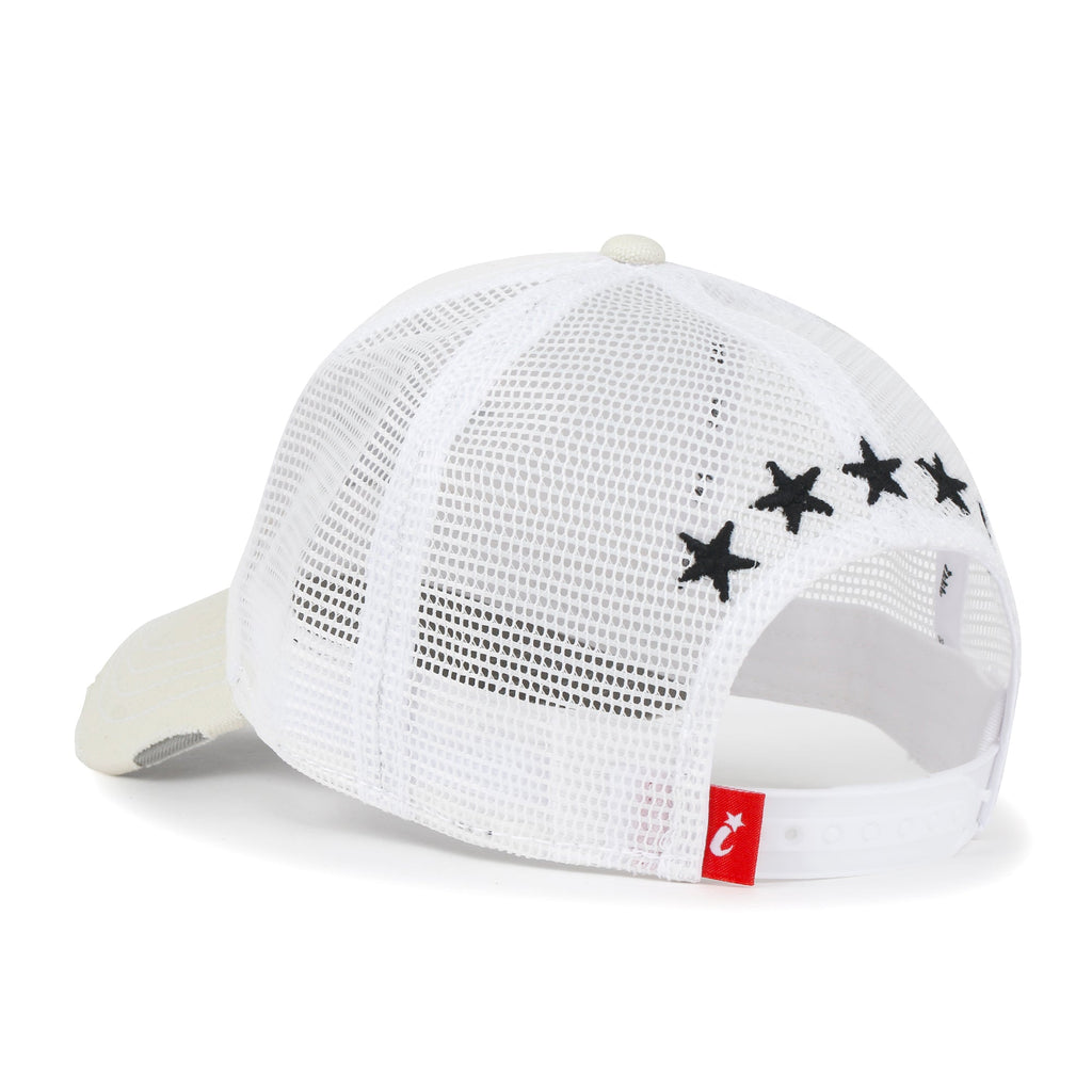 Premium Star Embroidery Structured Crown Vintage Trucker Hat