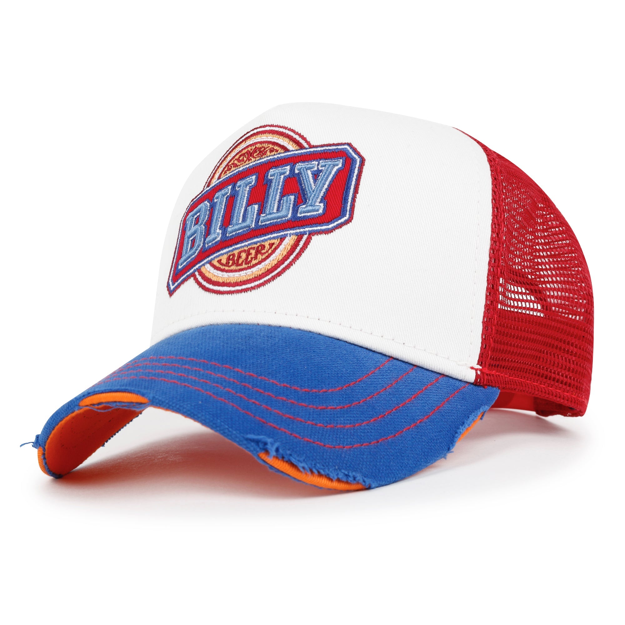 PREMIUM Billy Beer Embroidery Structured Vintage Baseball Cap Casual Trucker Hat