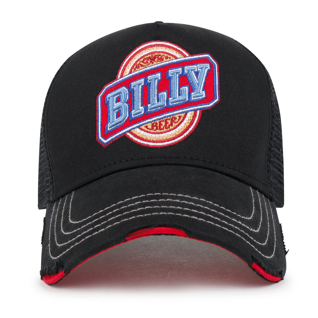 PREMIUM Billy Beer Embroidery Structured Vintage Baseball Cap Casual Trucker Hat