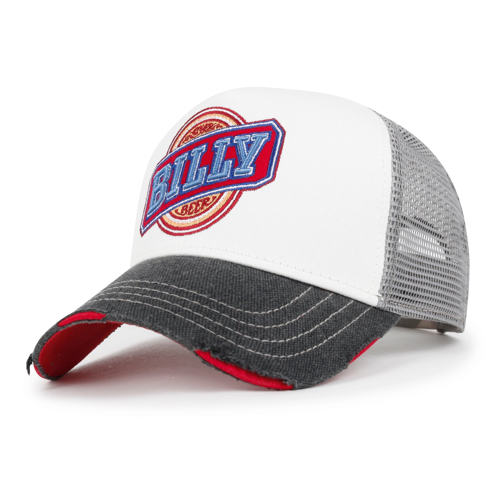PREMIUM Billy Beer Embroidery Structured Vintage Baseball Cap Casual Trucker Hat