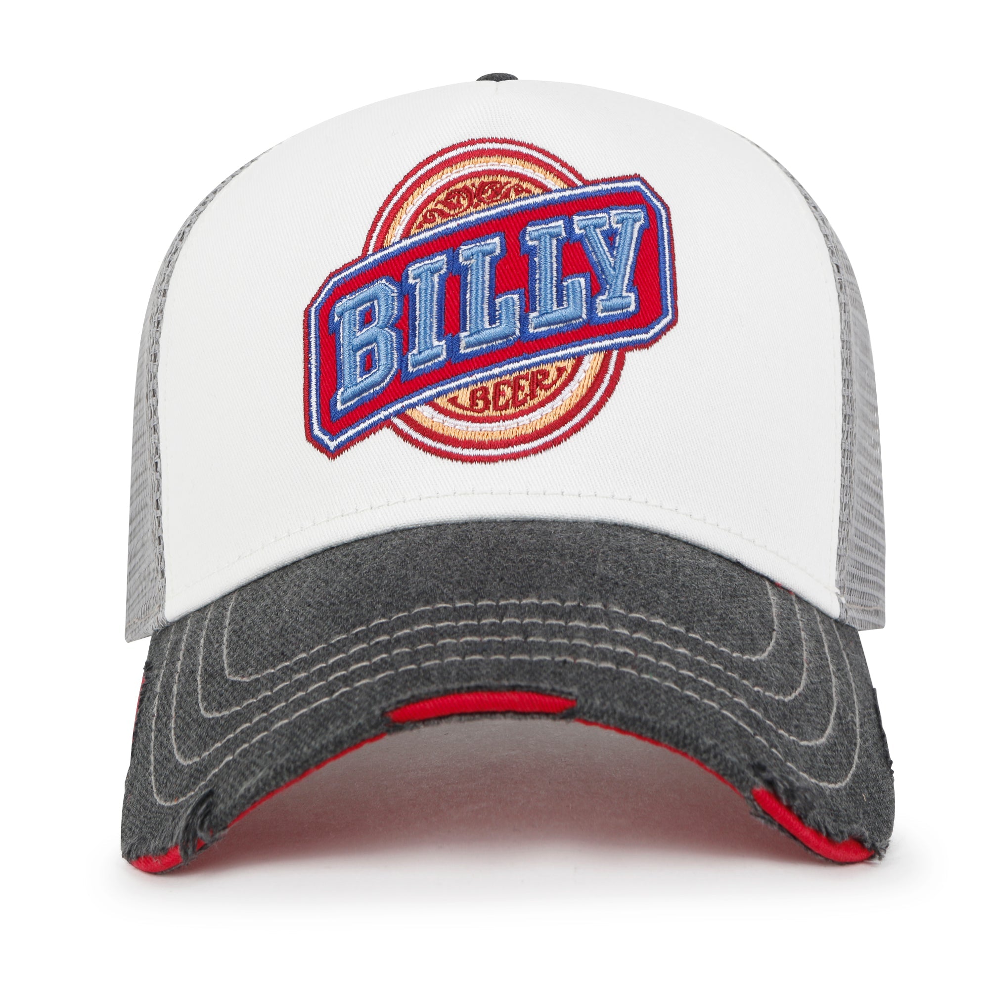 PREMIUM Billy Beer Embroidery Structured Vintage Baseball Cap Casual Trucker Hat