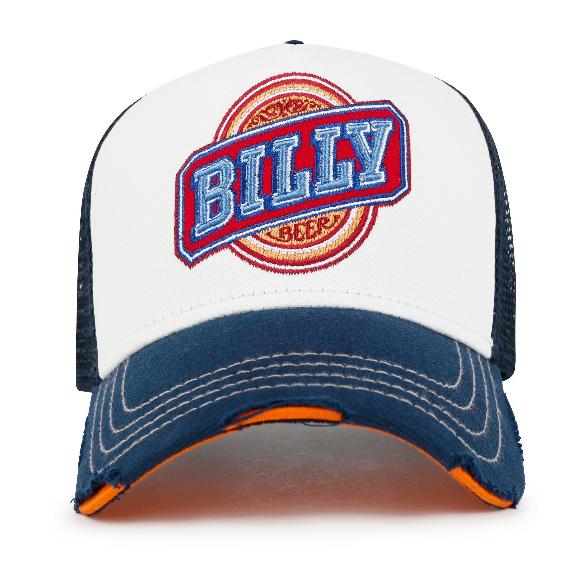 PREMIUM Billy Beer Embroidery Structured Vintage Baseball Cap Casual Trucker Hat