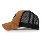 PREMIUM Star Embroidery Baseball Cap Faux Suede Trucker Hat