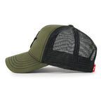 PREMIUM Star Embroidery Baseball Cap Faux Suede Trucker Hat