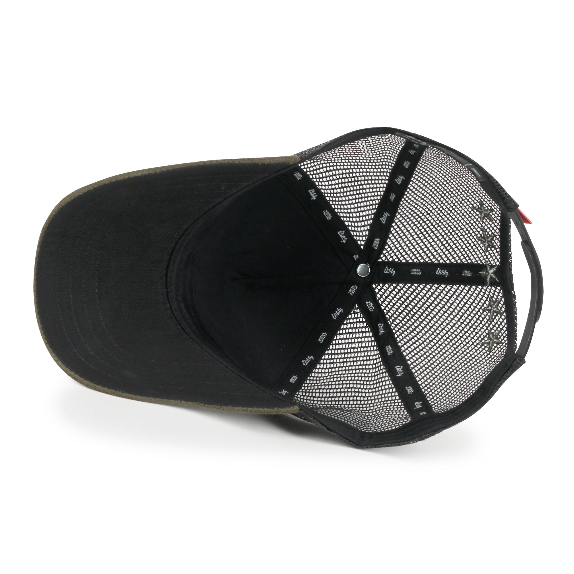 PREMIUM Star Embroidery Baseball Cap Faux Suede Trucker Hat