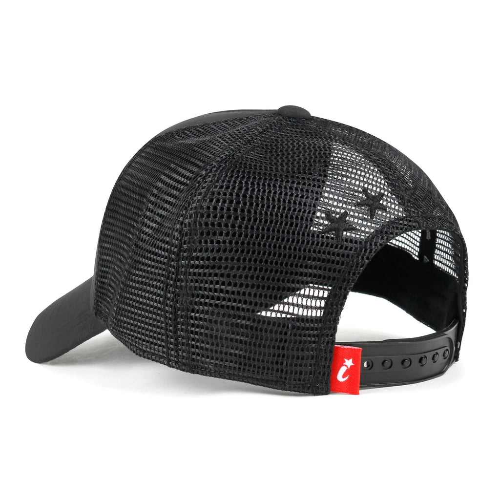 PREMIUM Star Embroidery Baseball Cap Faux Suede Trucker Hat