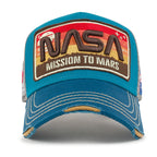 PREMIUM NASA Mission Rectangle Patch Embroidery Structured Baseball Cap
