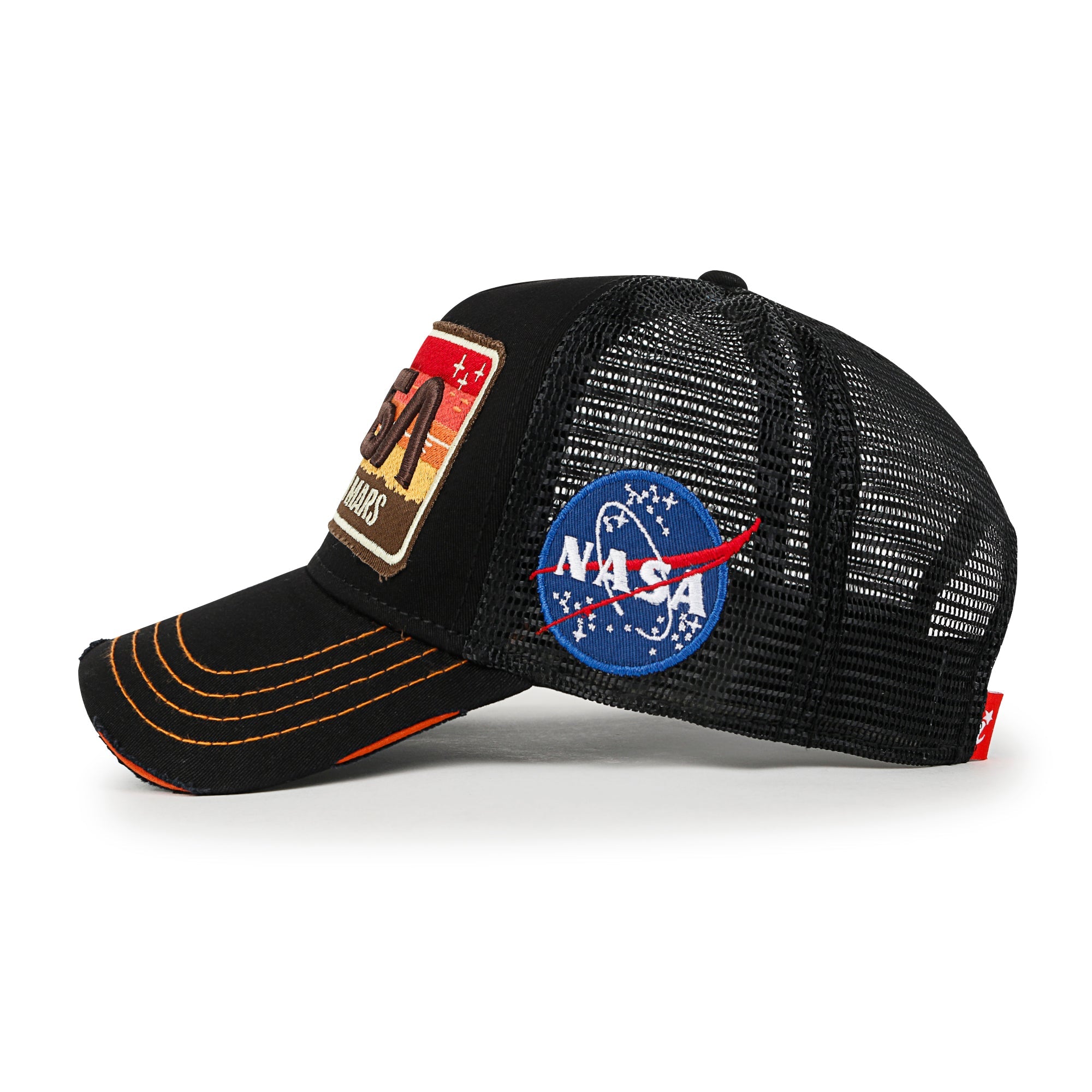 PREMIUM NASA Mission Rectangle Patch Embroidery Structured Baseball Cap