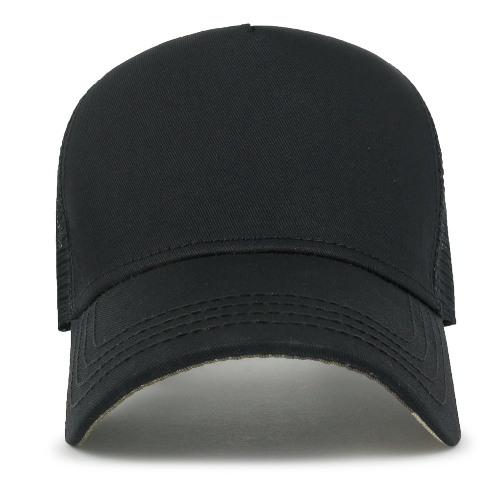 Extra Large Solid Cotton Mesh Back Baseball Cap XL Big Trucker Hat