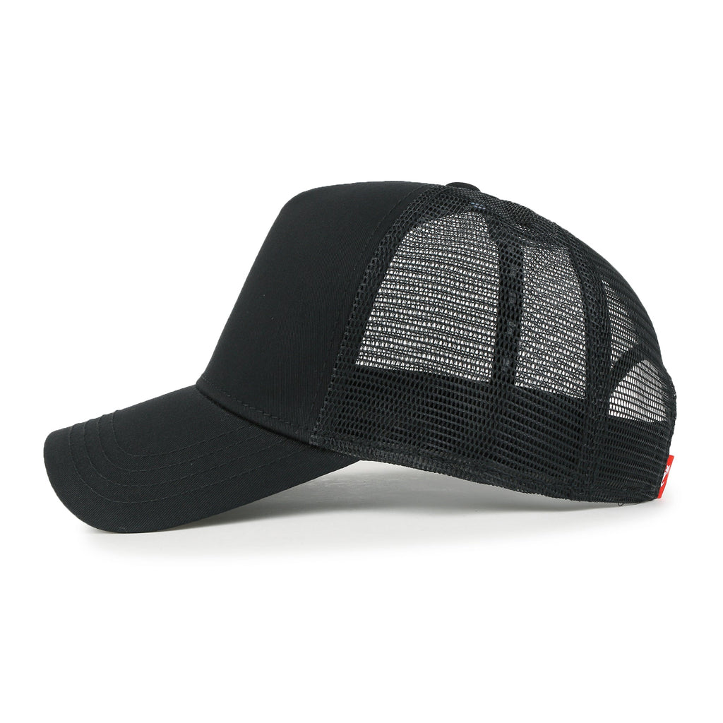 Extra Large Solid Cotton Mesh Back Baseball Cap XL Big Trucker Hat
