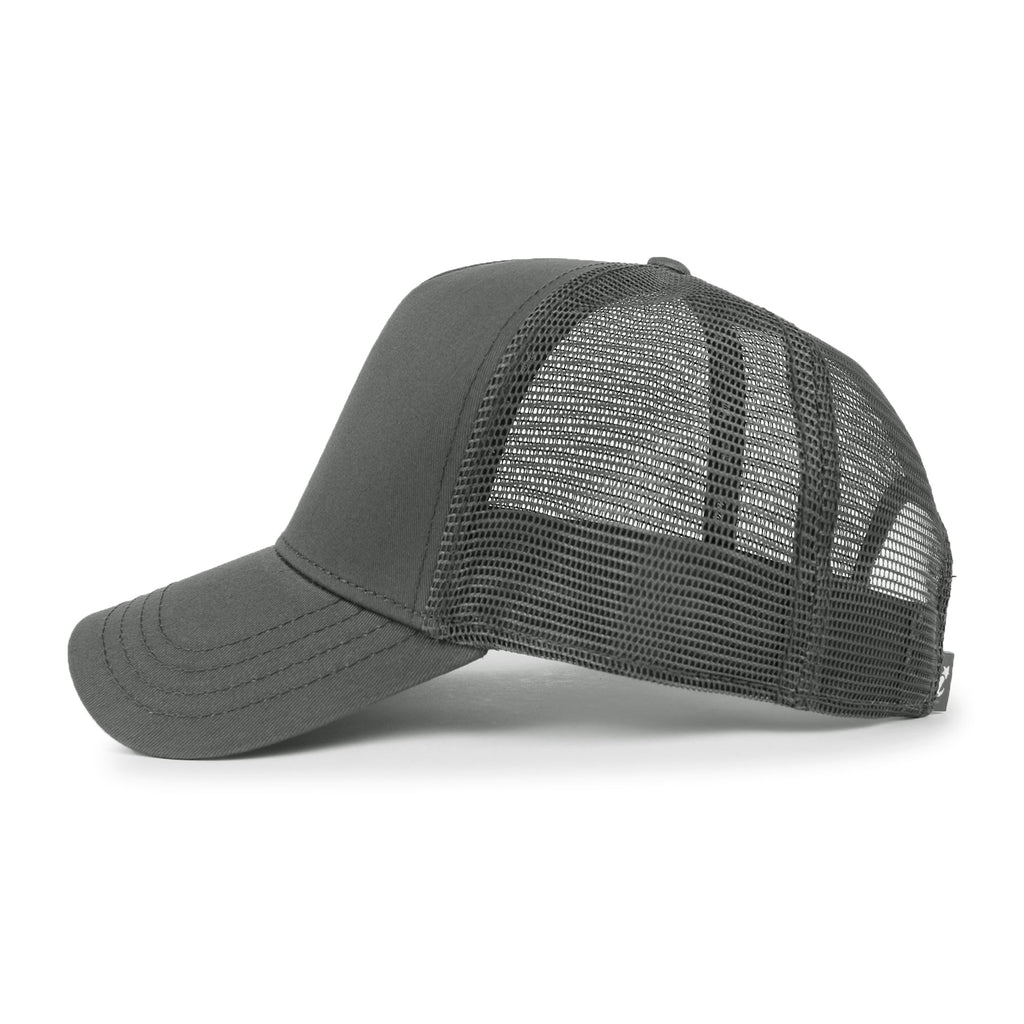 Extra Large Solid Cotton Mesh Back Baseball Cap XL Big Trucker Hat