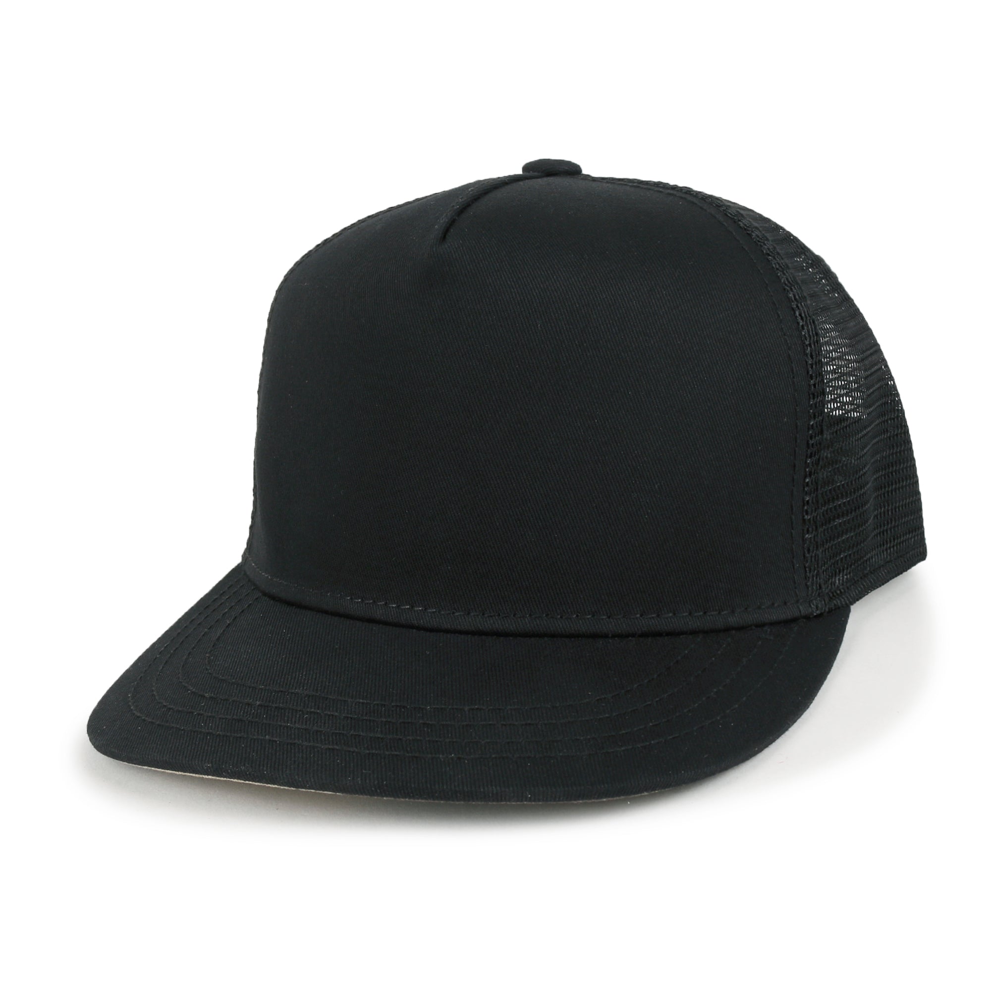 Extra Large Solid Cotton Mesh Back Baseball Cap XL Big Trucker Hat