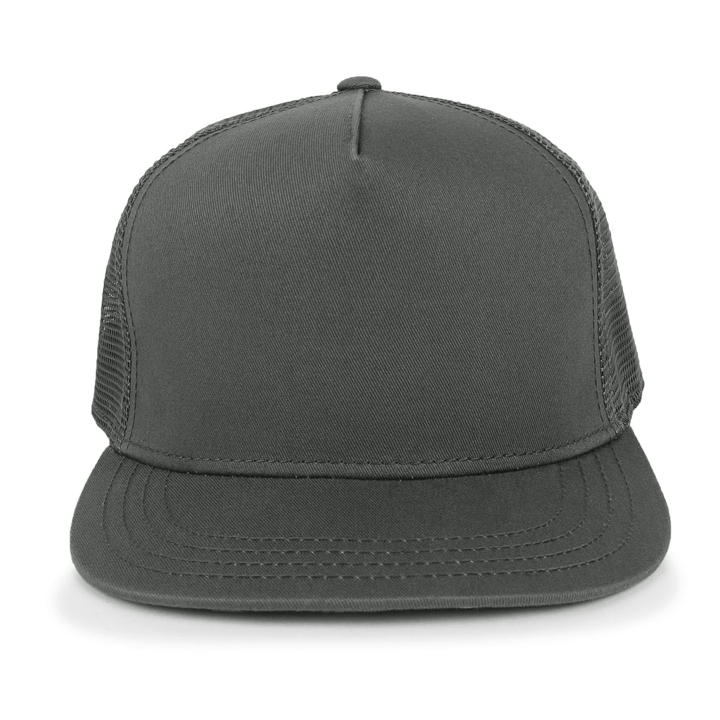 Extra Large Solid Cotton Mesh Back Baseball Cap XL Big Trucker Hat