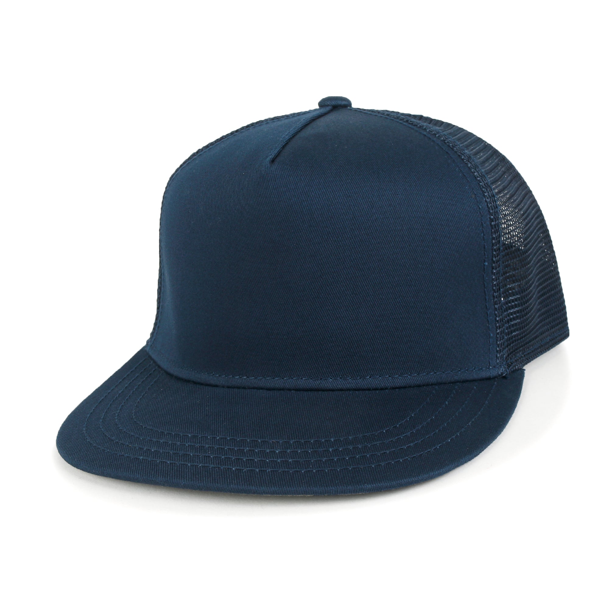 Extra Large Solid Cotton Mesh Back Baseball Cap XL Big Trucker Hat