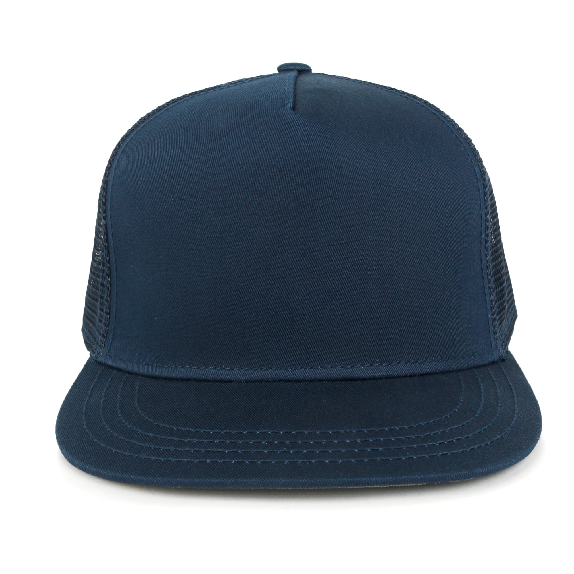 Extra Large Solid Cotton Mesh Back Baseball Cap XL Big Trucker Hat