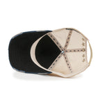 PREMIUM Faux Leather Star Patch Baseball Cap Cotton Vintage Trucker Hat