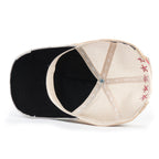 PREMIUM Faux Leather Star Patch Baseball Cap Cotton Vintage Trucker Hat