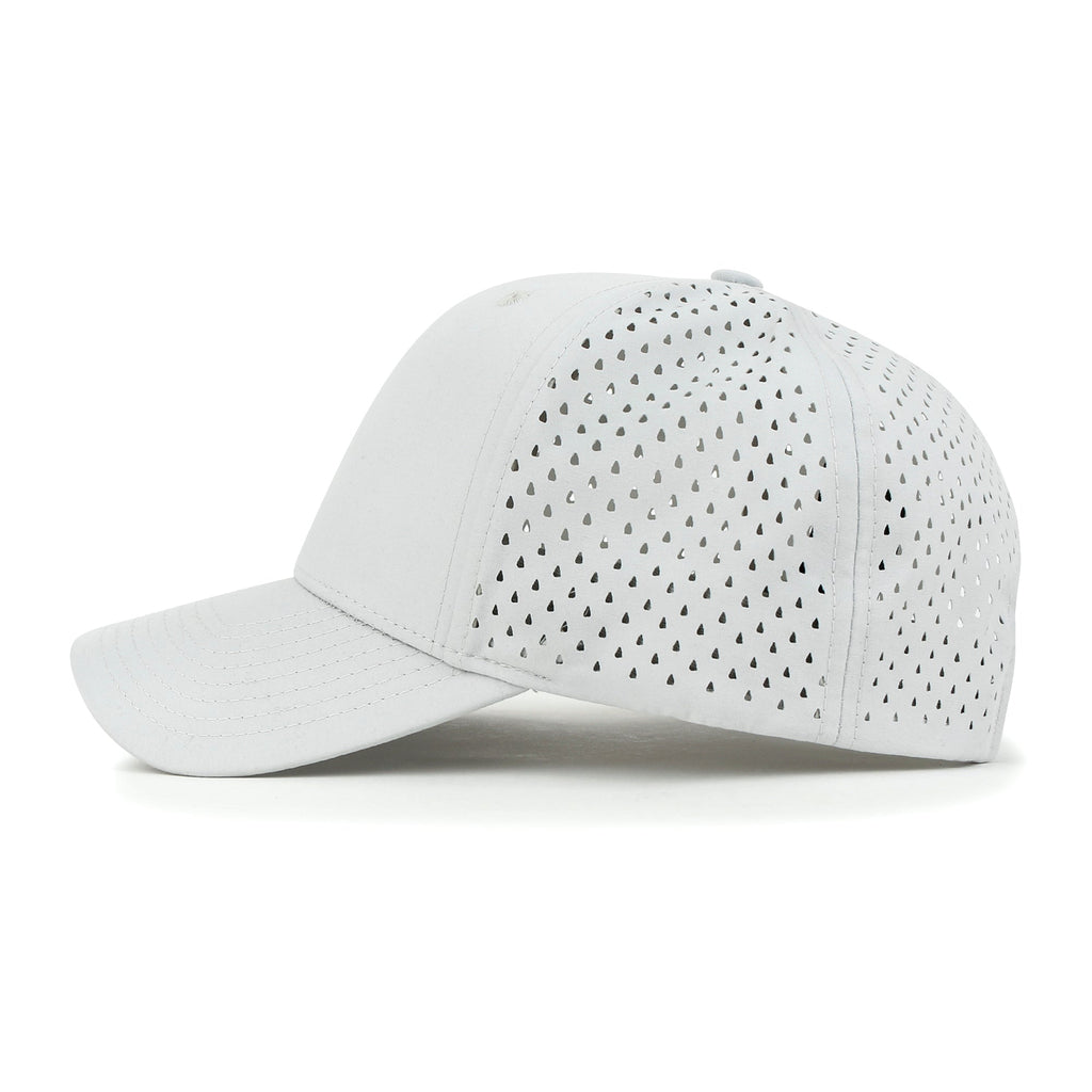 Blank Six Panel Basic Baseball Cap Laser Cut Air Hole Back Hat