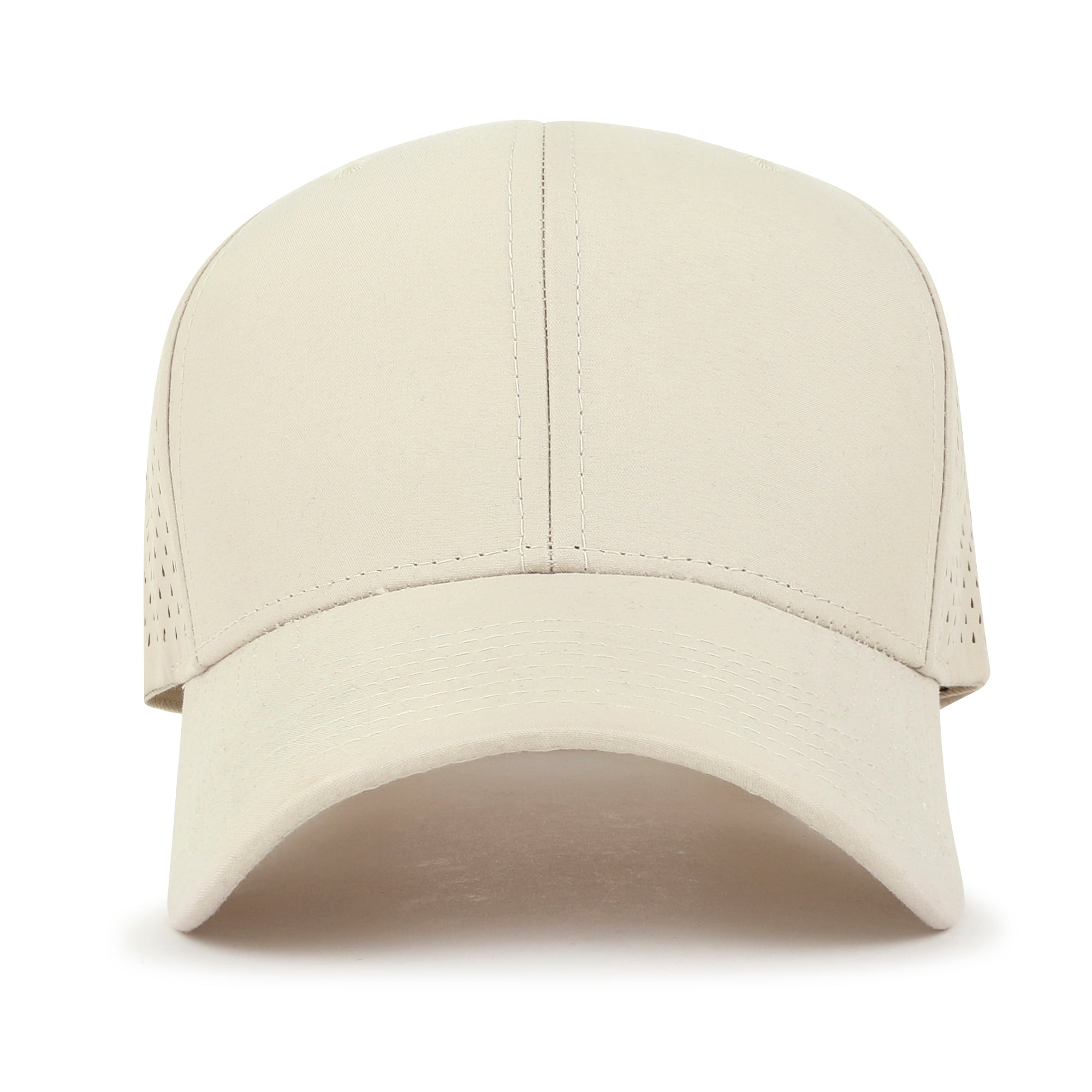 Blank Six Panel Basic Baseball Cap Laser Cut Air Hole Back Hat