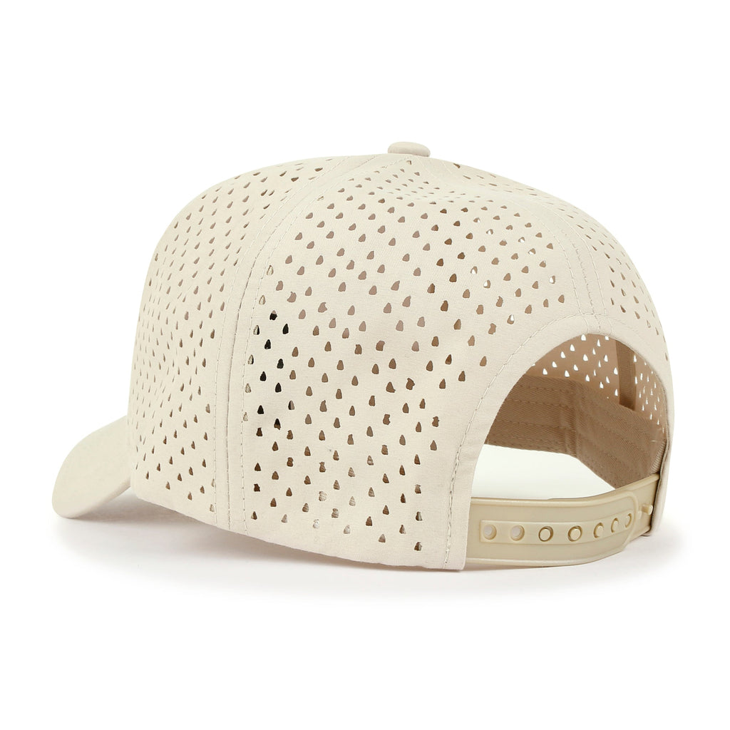Blank Six Panel Basic Baseball Cap Laser Cut Air Hole Back Hat