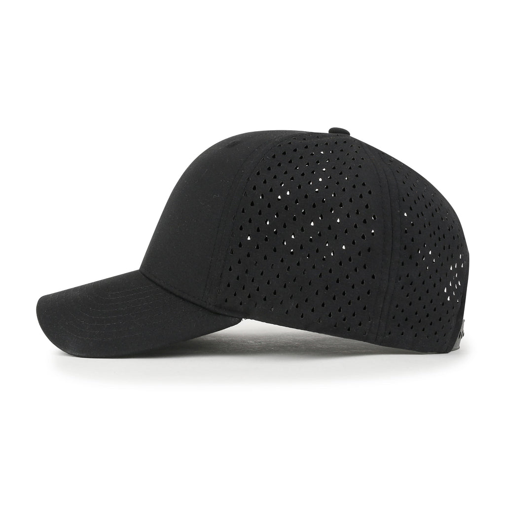 Blank Six Panel Basic Baseball Cap Laser Cut Air Hole Back Hat