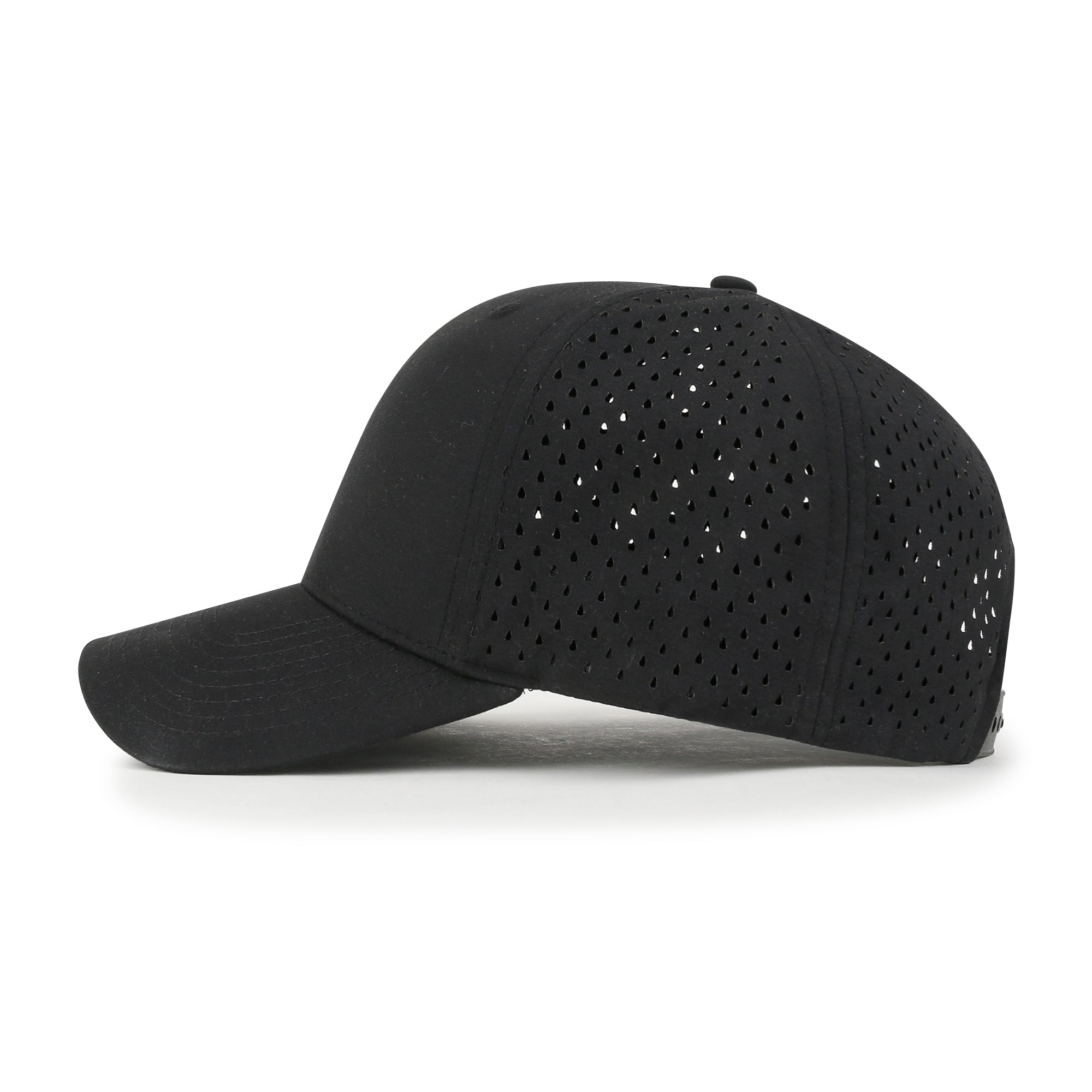 Blank Six Panel Basic Baseball Cap Laser Cut Air Hole Back Hat