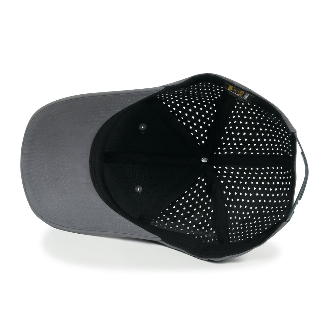 Blank Six Panel Basic Baseball Cap Laser Cut Air Hole Back Hat