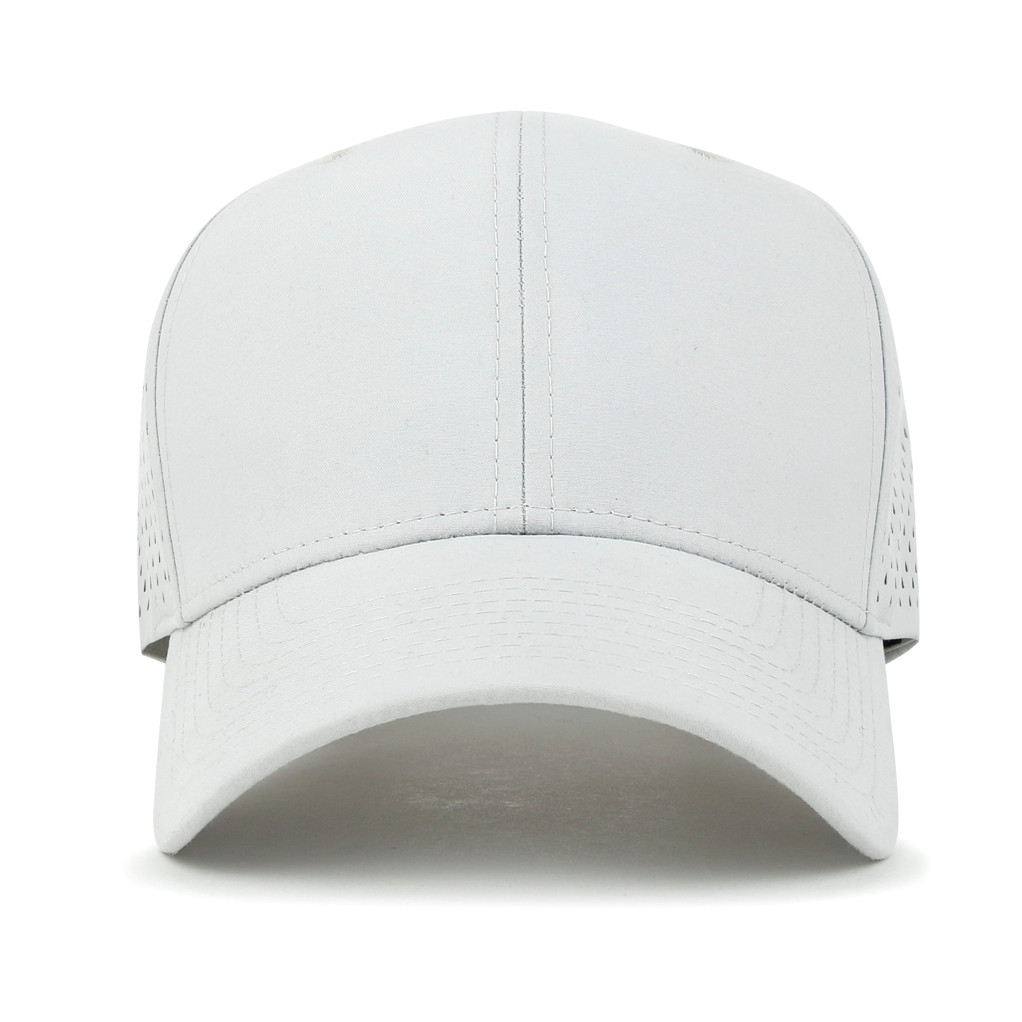10 Bulk Pack Blank Six Panel Basic Baseball Cap Laser Cut Hole Back Hat