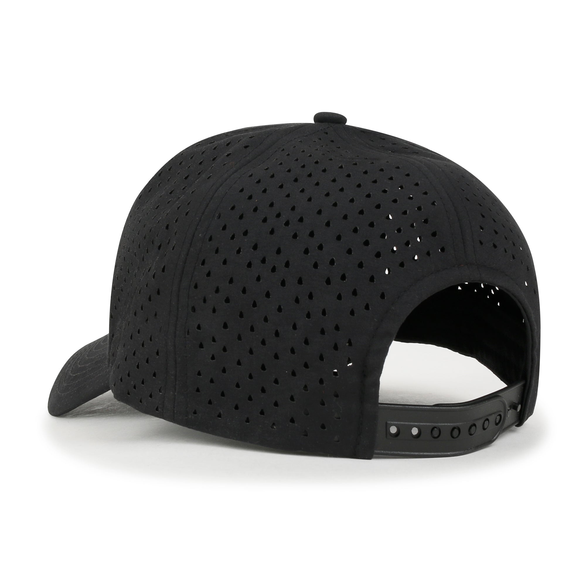 10 Bulk Pack Blank Six Panel Basic Baseball Cap Laser Cut Hole Back Hat