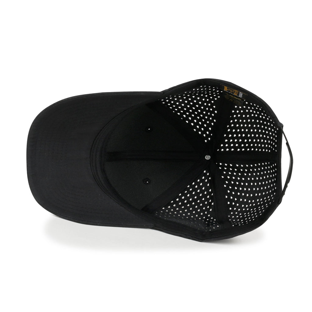 10 Bulk Pack Blank Six Panel Basic Baseball Cap Laser Cut Hole Back Hat