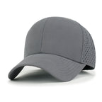 10 Bulk Pack Blank Six Panel Basic Baseball Cap Laser Cut Hole Back Hat