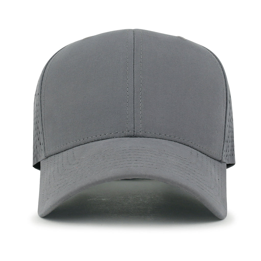 10 Bulk Pack Blank Six Panel Basic Baseball Cap Laser Cut Hole Back Hat