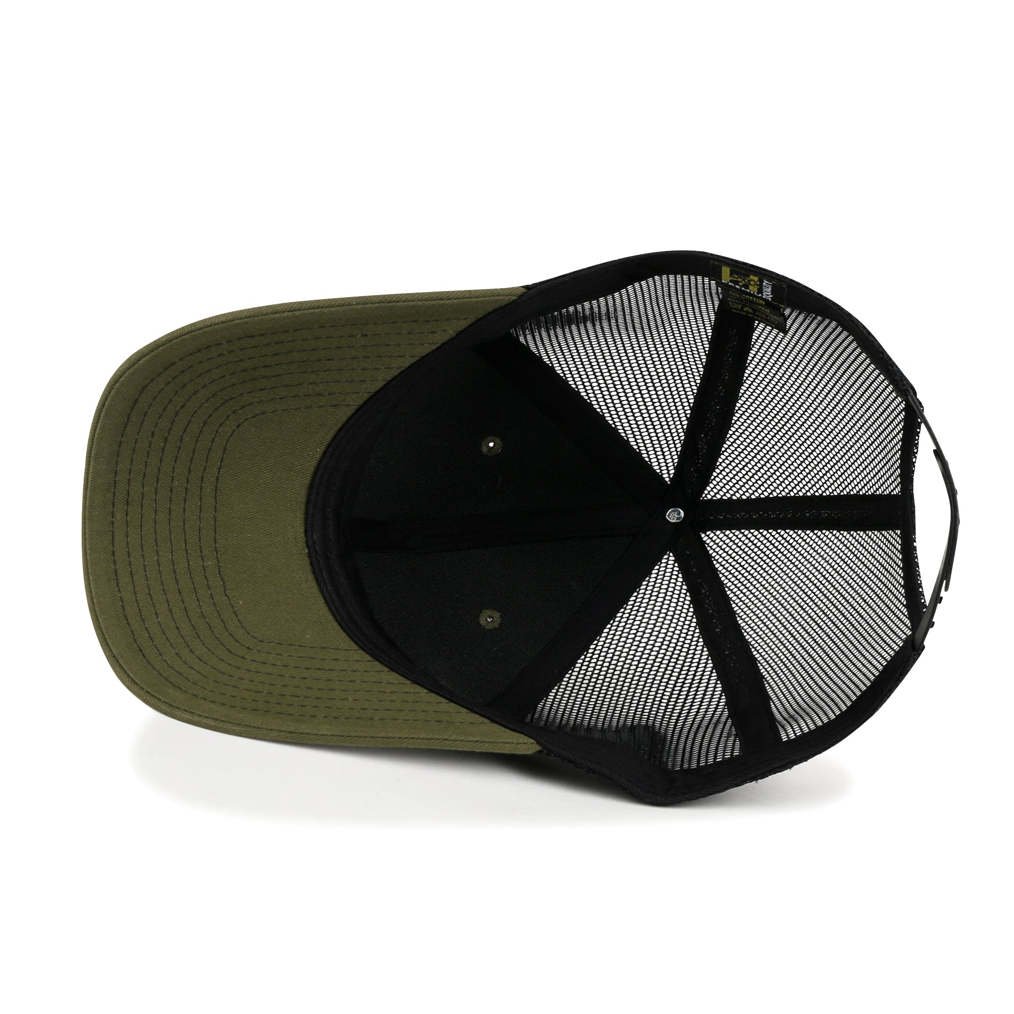 Blank Six Panel Mesh Back Baseball Cap Basic Snap Back Trucker Hat