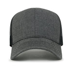 Blank Six Panel Mesh Back Baseball Cap Basic Snap Back Trucker Hat