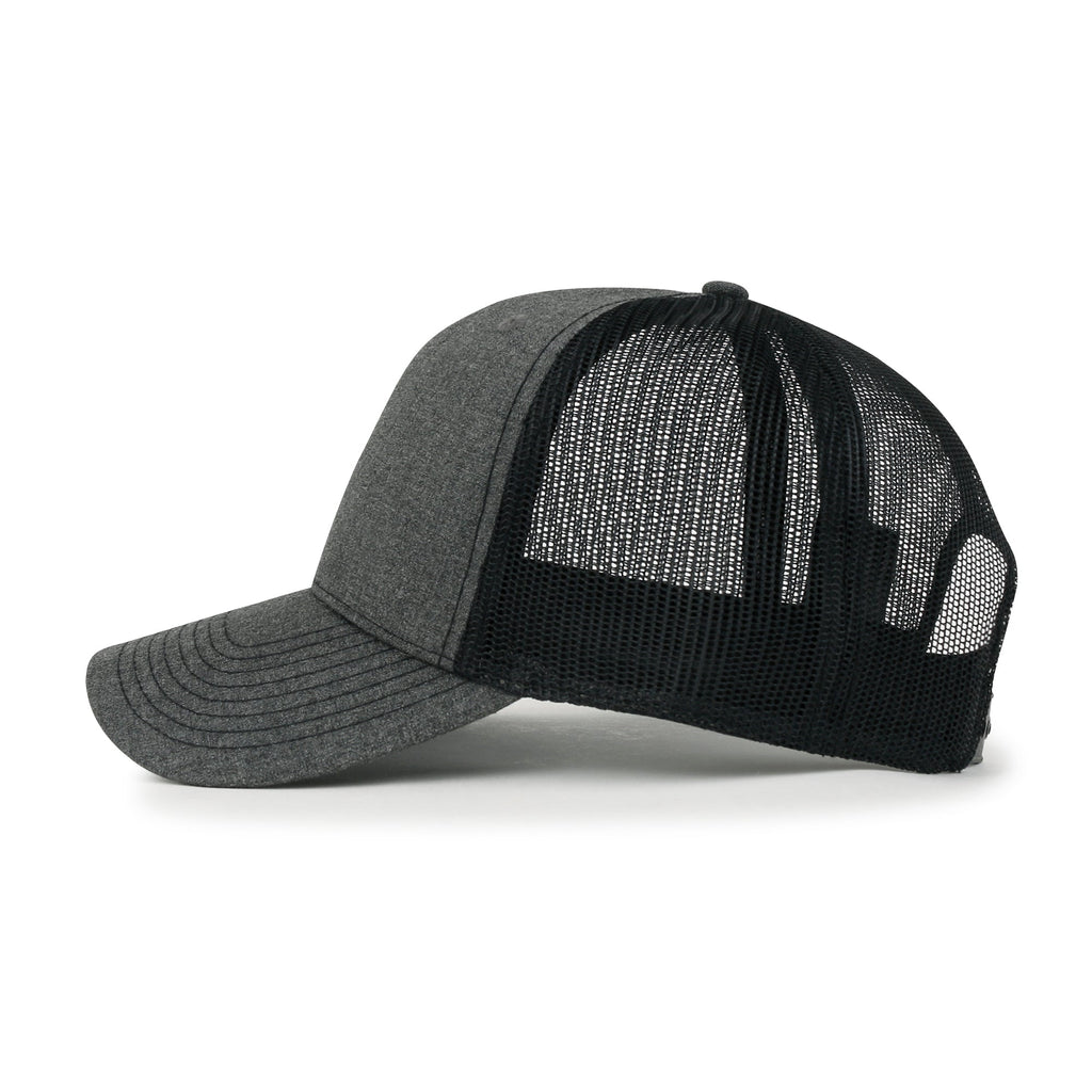 Blank Six Panel Mesh Back Baseball Cap Basic Snap Back Trucker Hat