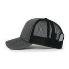 Blank Six Panel Mesh Back Baseball Cap Basic Snap Back Trucker Hat