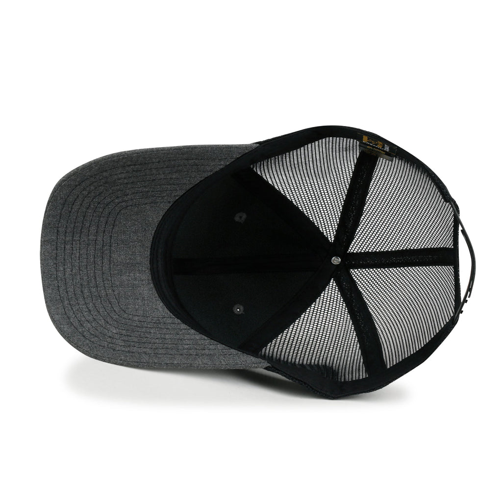 Blank Six Panel Mesh Back Baseball Cap Basic Snap Back Trucker Hat