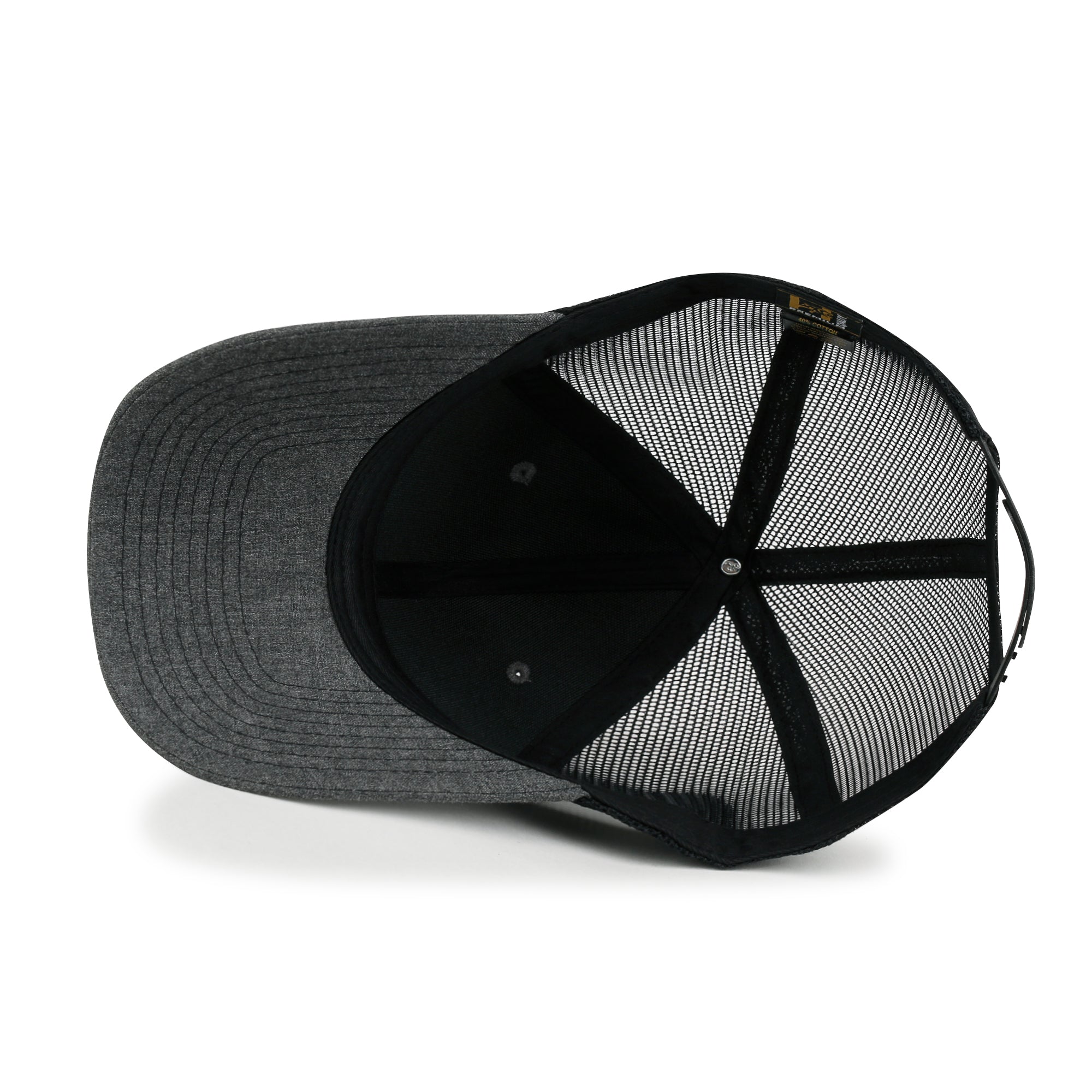 Blank Six Panel Mesh Back Baseball Cap Basic Snap Back Trucker Hat