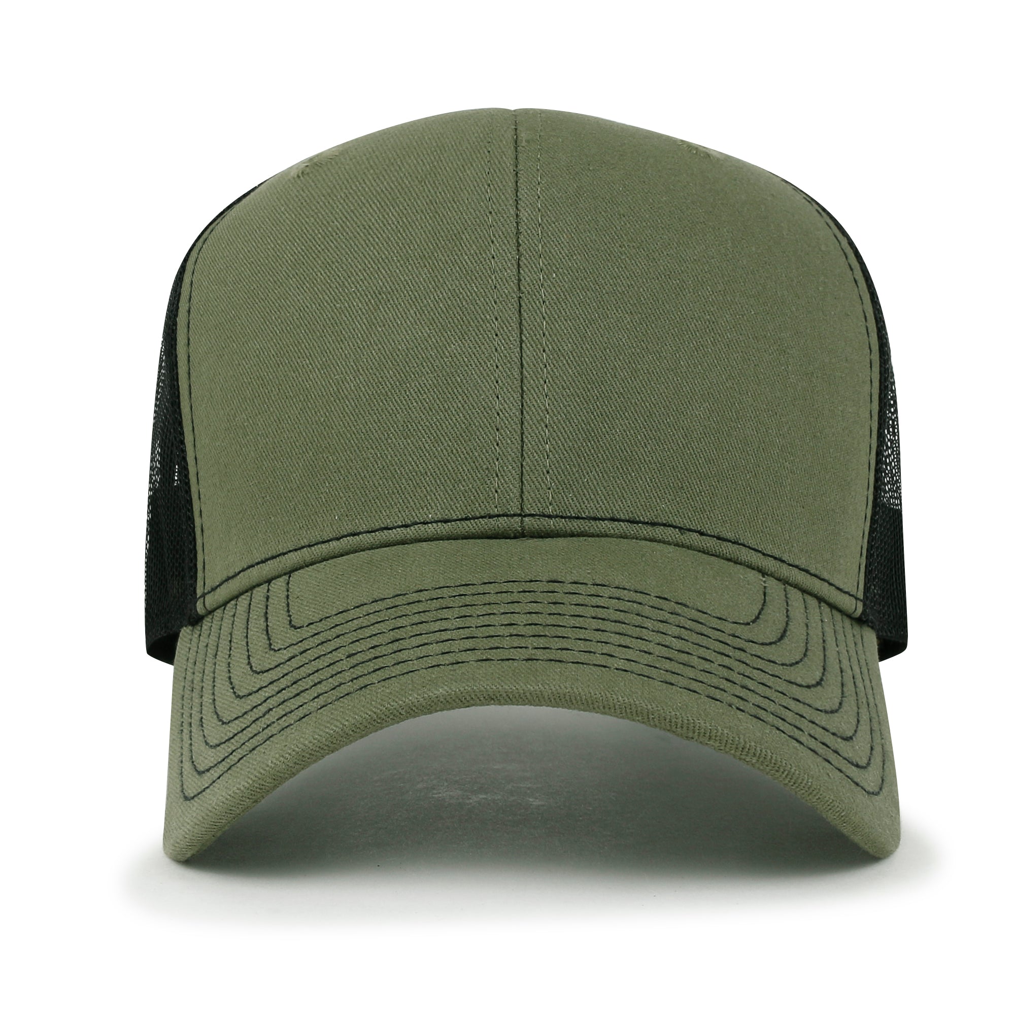 Blank Six Panel Mesh Back Baseball Cap Basic Snap Back Trucker Hat