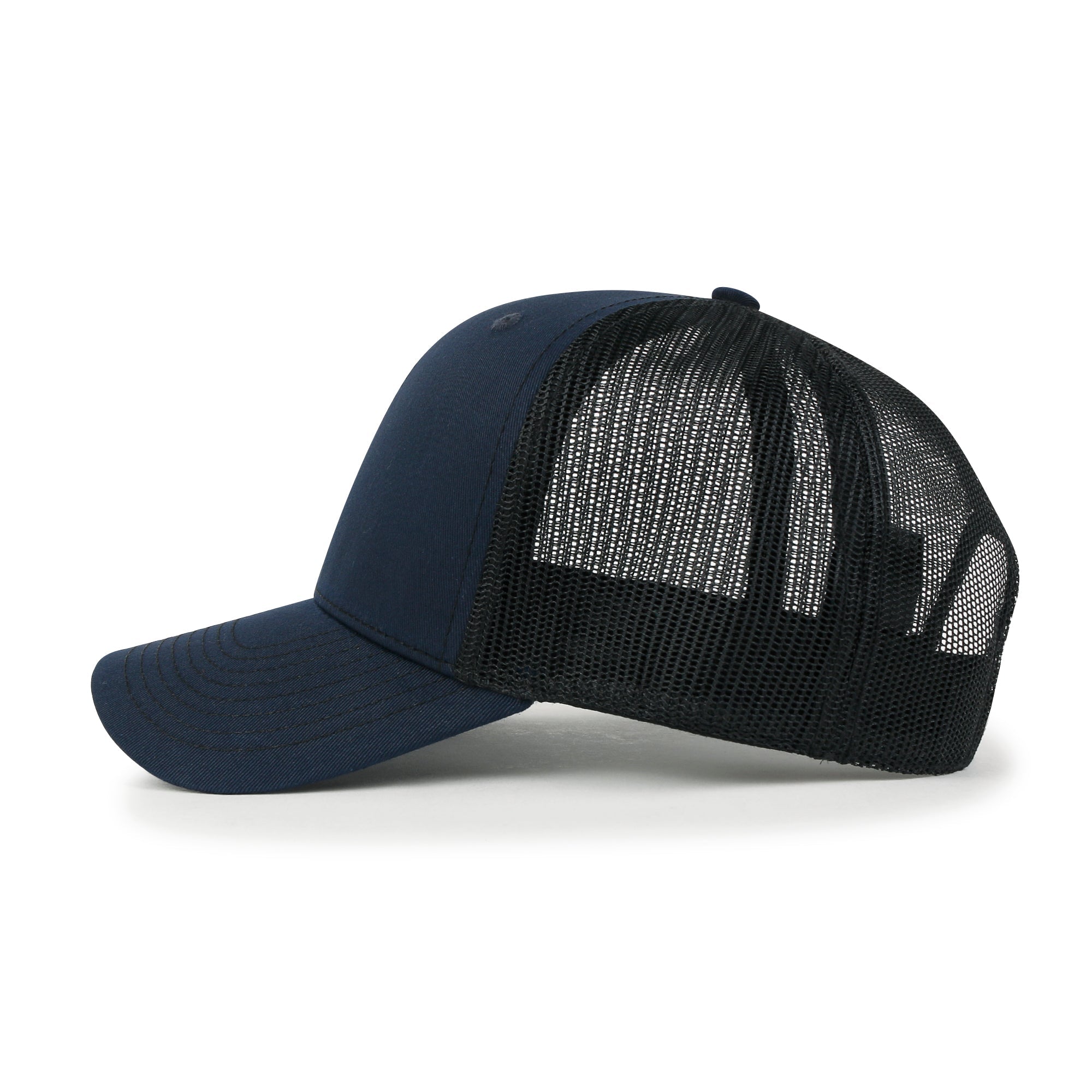 Blank Six Panel Mesh Back Baseball Cap Basic Snap Back Trucker Hat