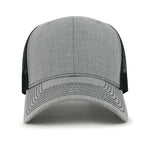 Blank Six Panel Mesh Back Baseball Cap Basic Snap Back Trucker Hat