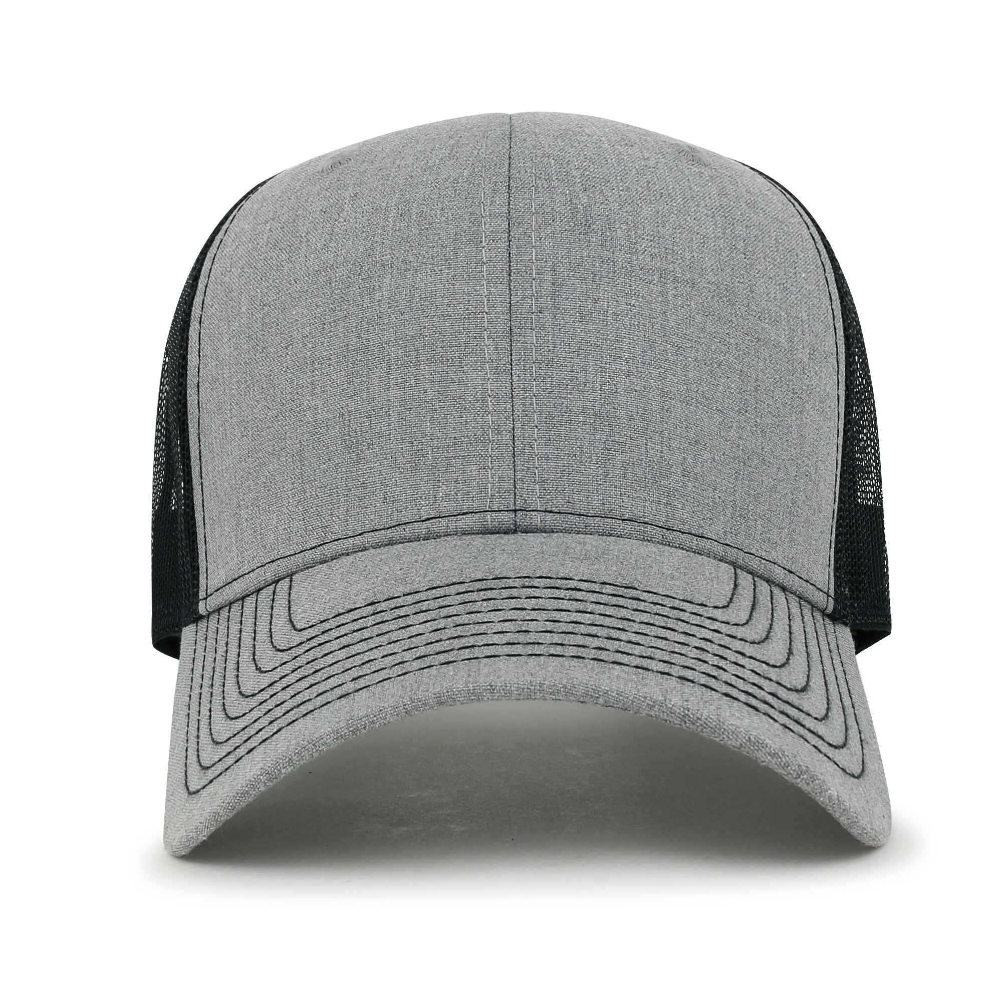 Blank Six Panel Mesh Back Baseball Cap Basic Snap Back Trucker Hat